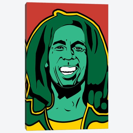 Bob Marley Canvas Print #MBH2} by Mark Ben Harris Canvas Artwork