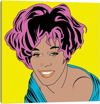 Whitney Houston Canvas Art Print - Mark Ben Harris