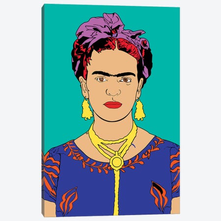 Frida Kahlo Canvas Print #MBH6} by Mark Ben Harris Art Print