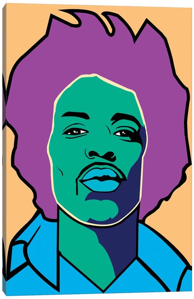 Jimi Hendrix Canvas Art Print - Similar to Andy Warhol