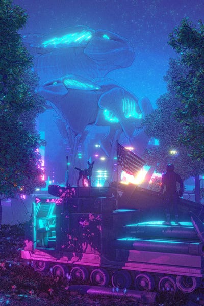 Neon Nemesis by Marischa Becker canvas print