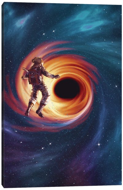 Black Hole Canvas Art Print - Marischa Becker