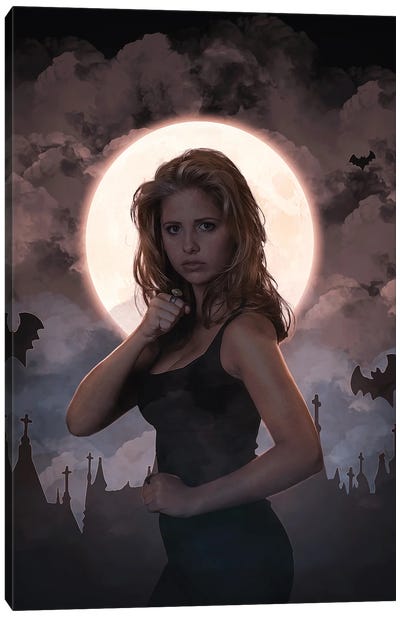 Buffy Summers Canvas Art Print - Nineties Nostalgia Art
