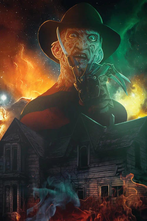 Freddy Kruger by Marischa Becker wall art