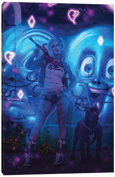 Harley Quinn Canvas Art Print - Cosmic Pop Culture