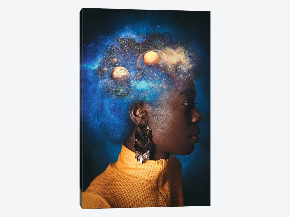 Afro Universe by Marischa Becker 1-piece Canvas Print