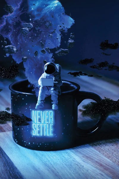 Never Settle by Marischa Becker canvas print