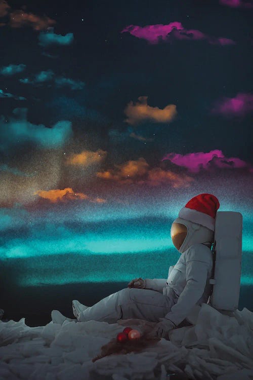 Astro Christmas by Marischa Becker wall art