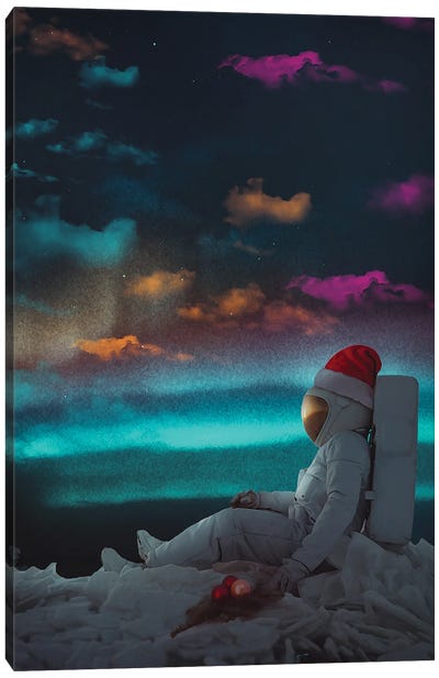 Astro Christmas Canvas Art Print - Marischa Becker