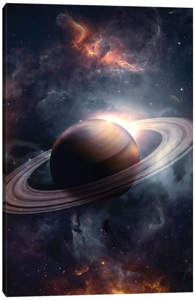 Saturn Canvas Art Print - Marischa Becker