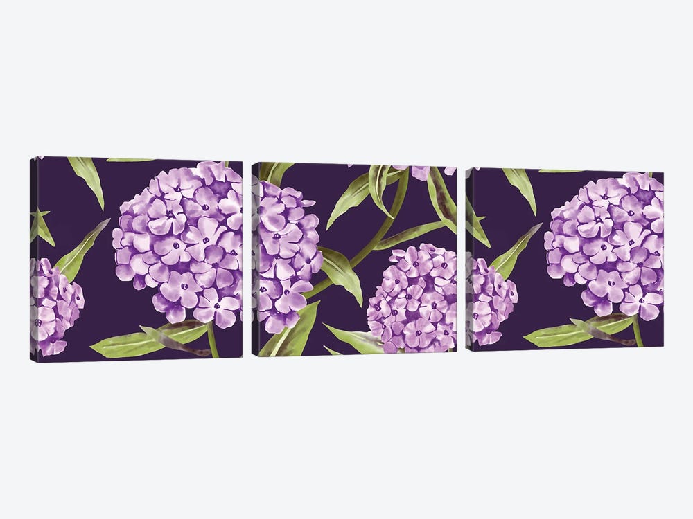 Phlox Bloom by Marble Art Co 3-piece Canvas Print