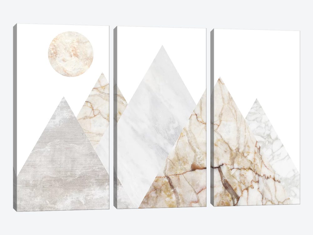 Peak Landscape V by Marble Art Co 3-piece Canvas Wall Art