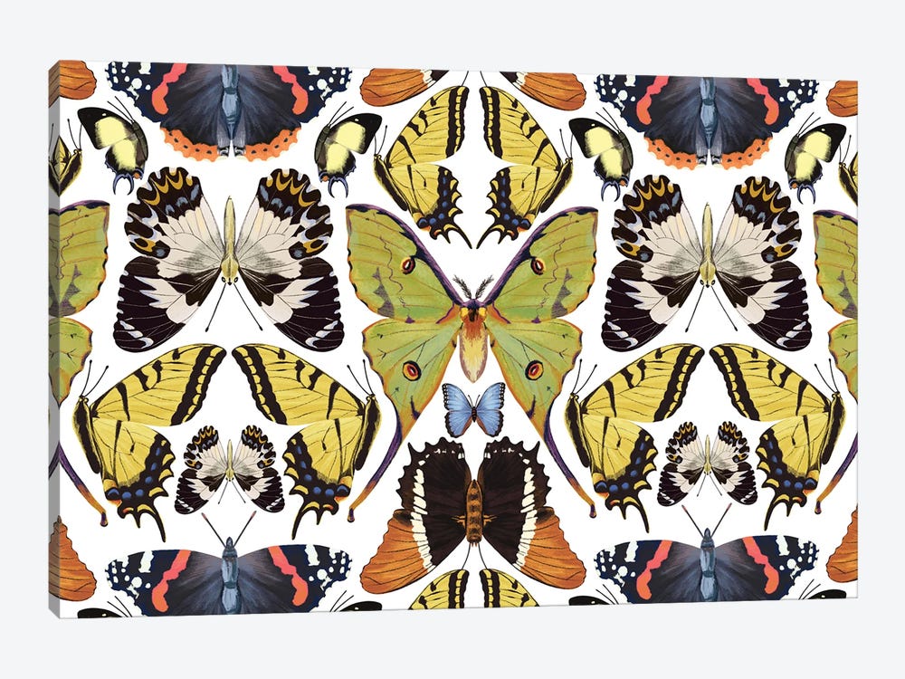 Butterfly Pattern by Marble Art Co 1-piece Art Print
