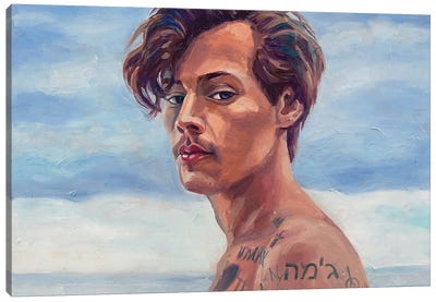 Portrait Of Harry Styles Canvas Art Print - Harry Styles