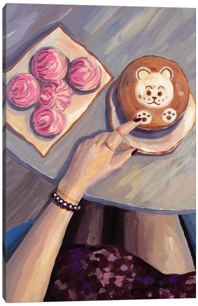 Hello, Coffee Canvas Art Print - Marina Beresneva