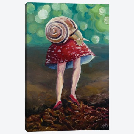 Mushroom With Legs Canvas Print #MBN2} by Marina Beresneva Canvas Art