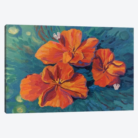 California Poppy Canvas Print #MBN33} by Marina Beresneva Canvas Wall Art