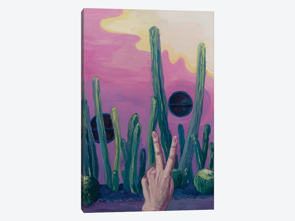 Cacti by Marina Beresneva 1-piece Canvas Wall Art