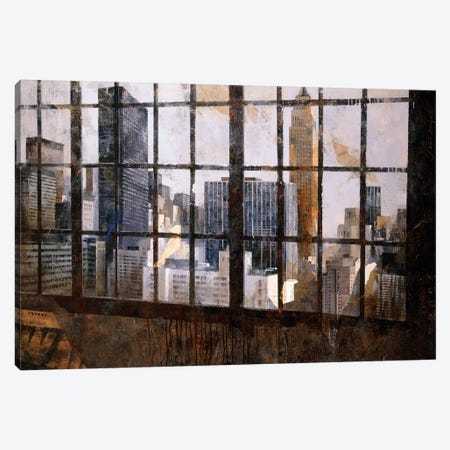 Window Over Empire State Canvas Print #MBO10} by Marti Bofarull Canvas Art Print