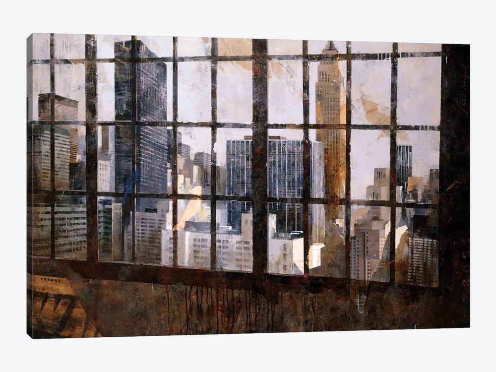 Window Over Empire State by Marti Bofarull 1-piece Canvas Wall Art