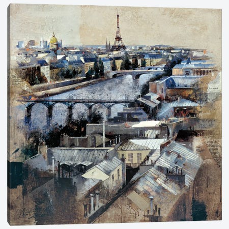 Paris Canvas Print #MBO11} by Marti Bofarull Art Print