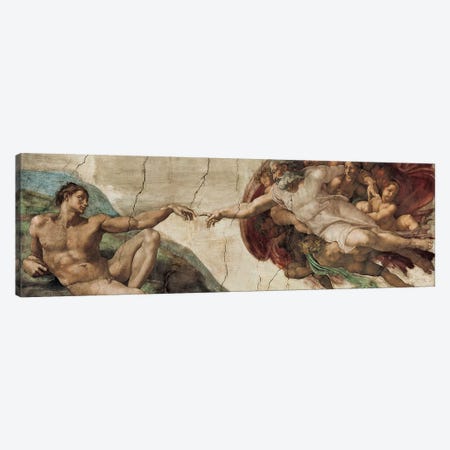 Creazione di Adamo Canvas Print #MBS1} by Michelangelo Canvas Artwork