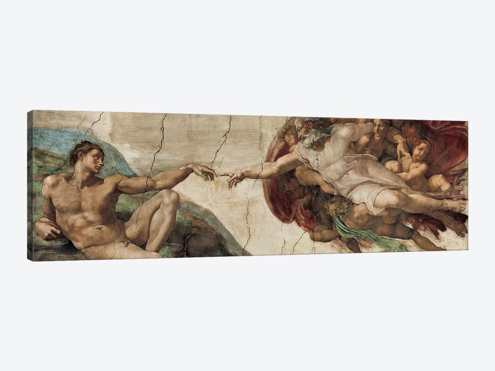 Creazione di Adamo by Michelangelo 1-piece Canvas Print