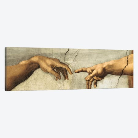Creazione di Adamo, Detail Canvas Print #MBS2} by Michelangelo Canvas Wall Art