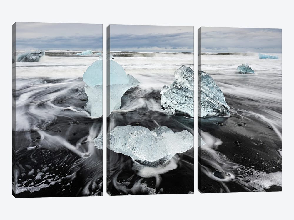 The Landed Ice by Mauro Battistelli 3-piece Canvas Artwork