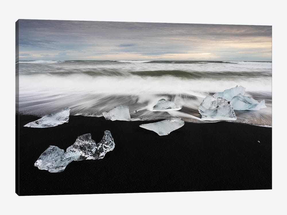 Black Sand & Crystal Ice by Mauro Battistelli 1-piece Canvas Art