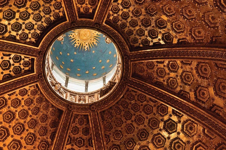 Interior Of Dome And Bernini's Lantern, Duomo de Siena (Siena Cathedral), Siena, Tuscany Region, Italy by Marie Bush wall art