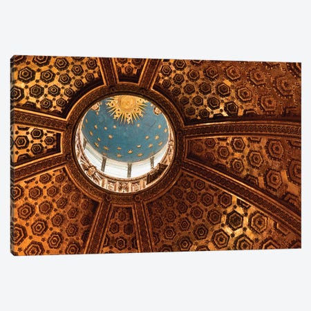 Interior Of Dome And Bernini's Lantern, Duomo de Siena (Siena Cathedral), Siena, Tuscany Region, Italy Canvas Print #MBU1} by Marie Bush Canvas Artwork