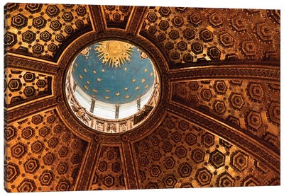 Interior Of Dome And Bernini's Lantern, Duomo de Siena (Siena Cathedral), Siena, Tuscany Region, Italy Canvas Art Print