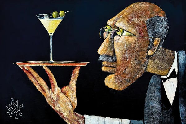 If You Gaze Long Into A Martini, The Martini Gazes Into You