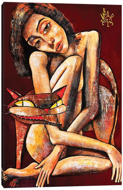 Catharsis Canvas Art Print - Female Nude Art