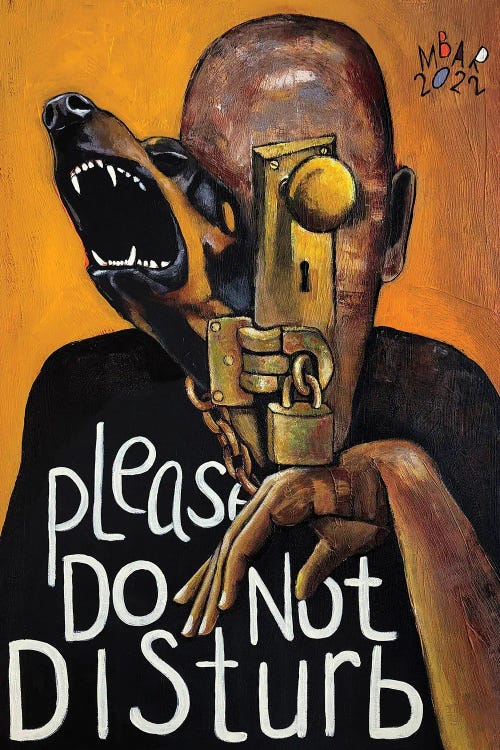 Please Do Not Disturb by Mikhail Baranovskiy wall art