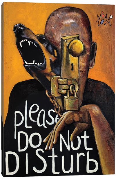 Please Do Not Disturb Canvas Art Print