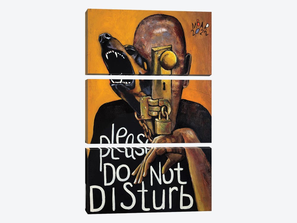 Please Do Not Disturb by Mikhail Baranovskiy 3-piece Art Print
