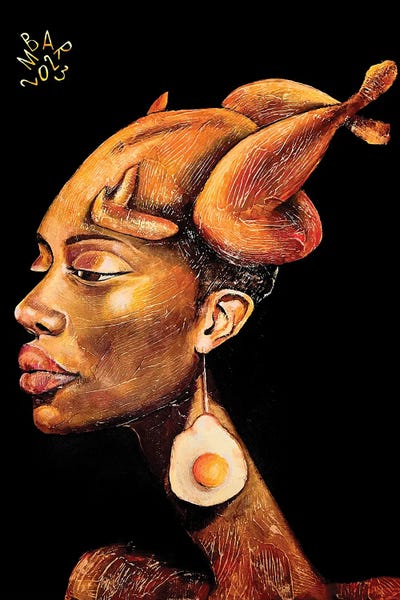 Chickens & Roosters: A Delicious Woman by Mikhail Baranovskiy