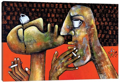 Coffee Break Canvas Art Print - Mikhail Baranovskiy