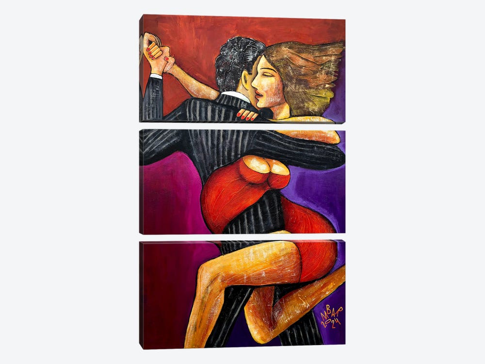 Tango Whirlwind by Mikhail Baranovskiy 3-piece Canvas Art