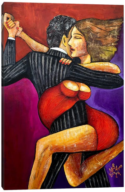 Tango Whirlwind Canvas Art Print - Mikhail Baranovskiy