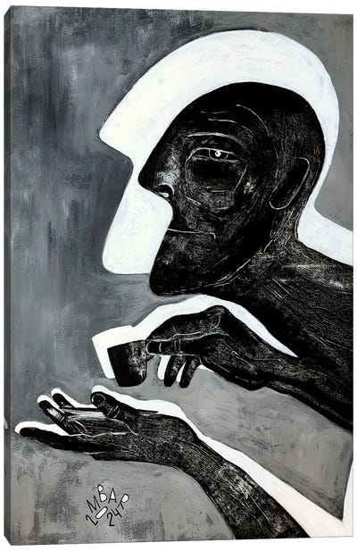 Black Coffee Canvas Art Print - Mikhail Baranovskiy