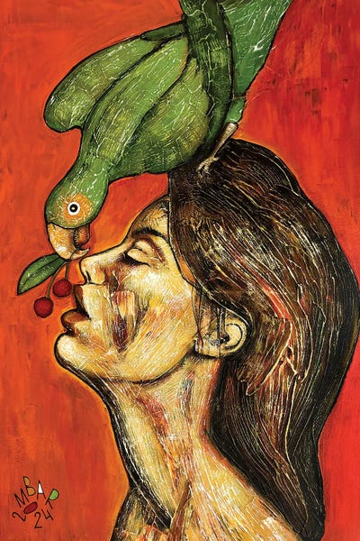 I Have Commanded The Ravens To Feed You There (1 Kings 17:4) by Mikhail Baranovskiy framed canvas print