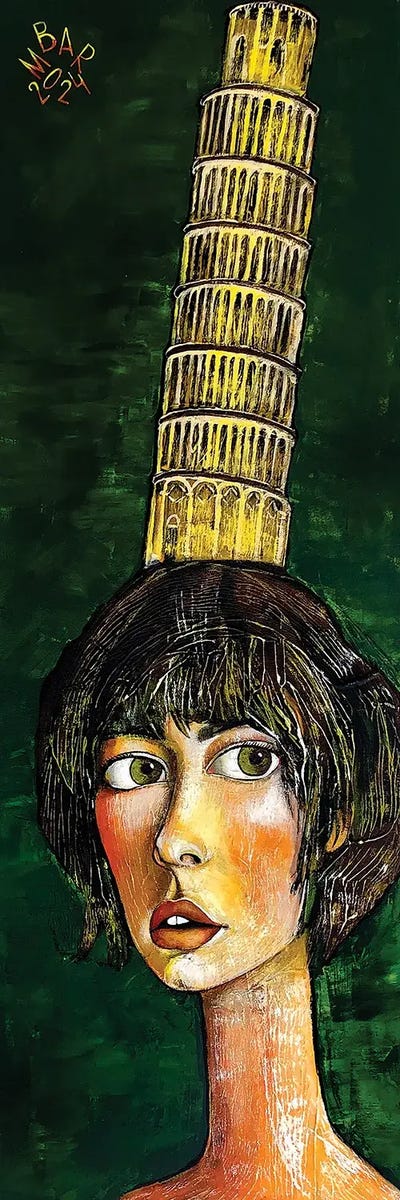 Equilibrium'S Burden by Mikhail Baranovskiy framed canvas print