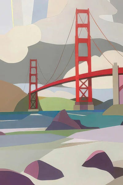 San Francisco: The Golden Gate Bridge From Baker Beach by Melba Browne