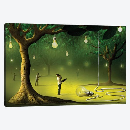 Lâmpadas na Floresta (Lamps In  The Forest) Canvas Print #MCA16} by Marcel Caram Canvas Art Print