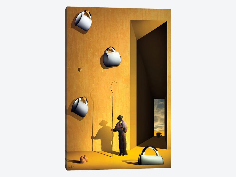 O Colecionador de Xícaras (The Collector's Cups) by Marcel Caram 1-piece Art Print