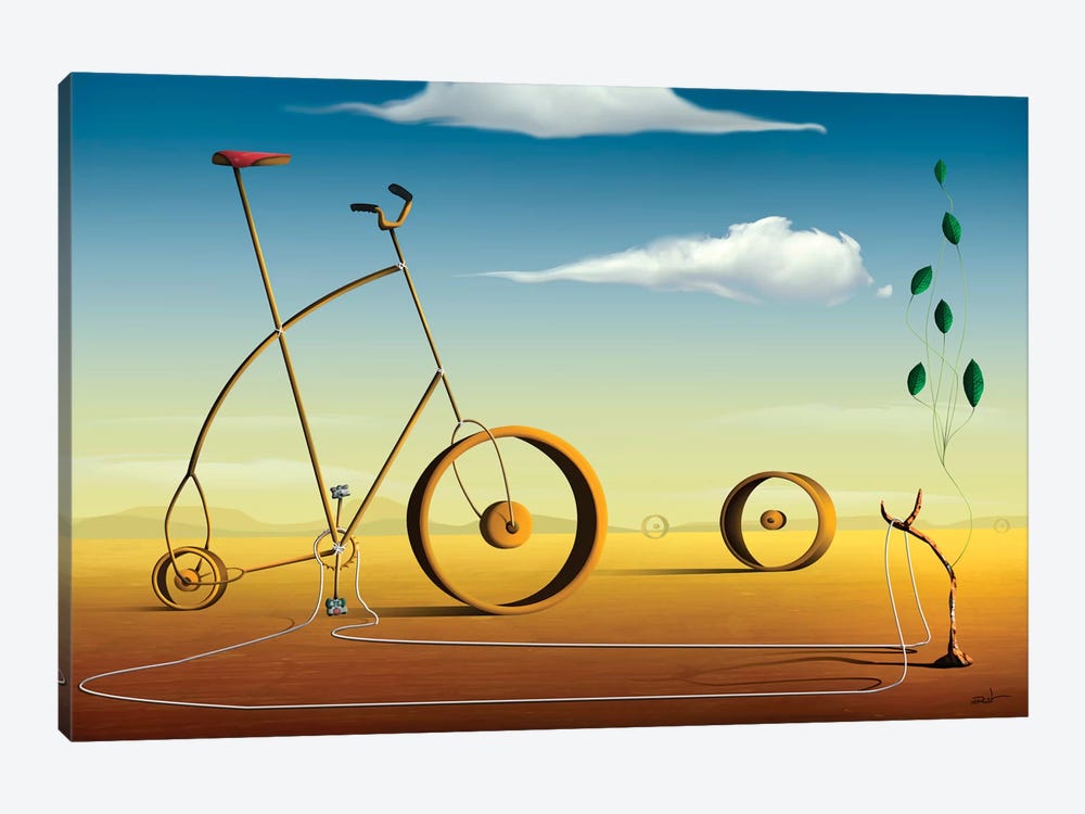 A Bicicleta (The Bicycle) by Marcel Caram 1-piece Art Print