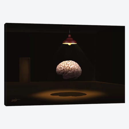 Cerebro (Brain) Canvas Print #MCA34} by Marcel Caram Canvas Print